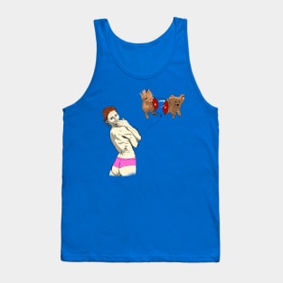 Girl Balloon Dog Tank Top